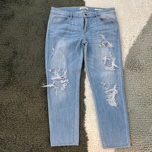 Distressed Light Blue Women's Jeans